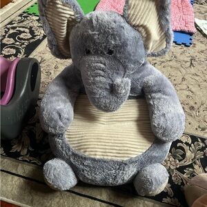 Gray Elephant Plush Chair